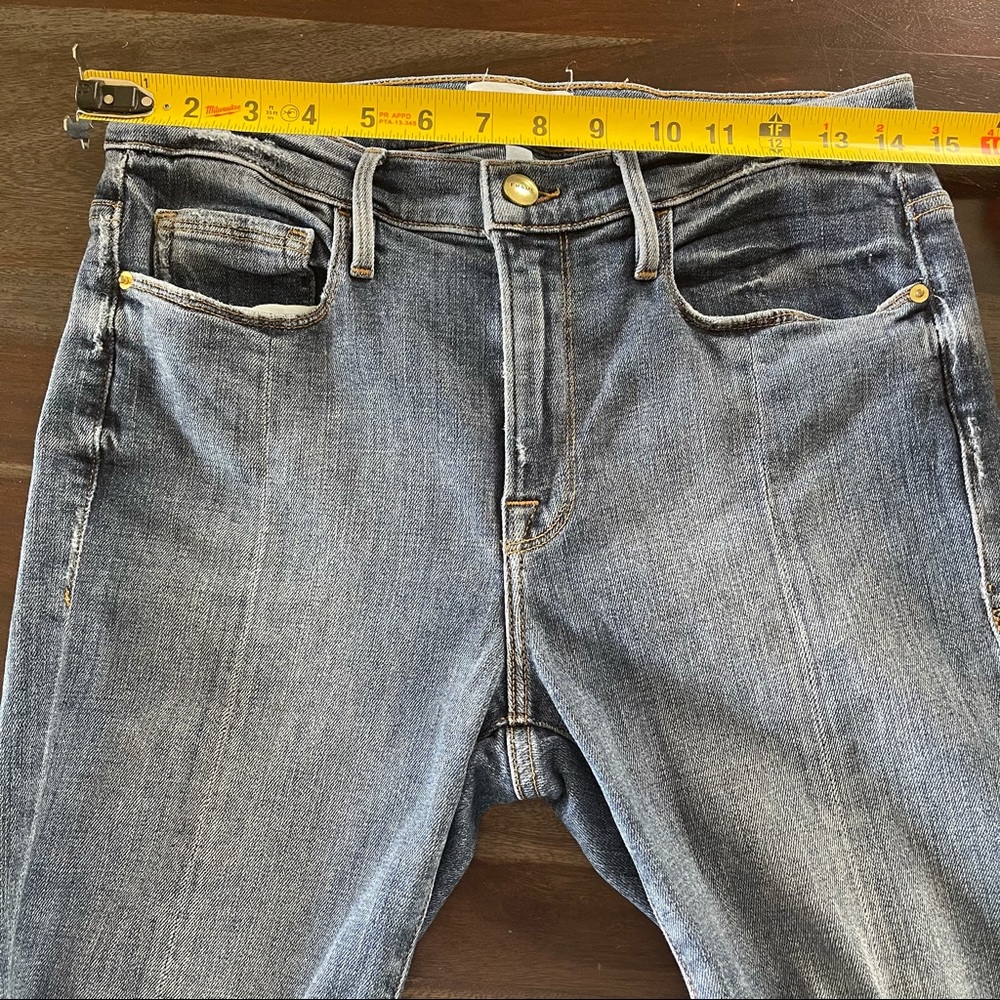 FRAME Le Nouveau Straight Front Split Raw hem 28 - Picture 8 of 15